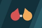 Editorial illustration of a heart shape formed by two joined drops.