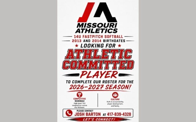 14U softball tryouts Missouri