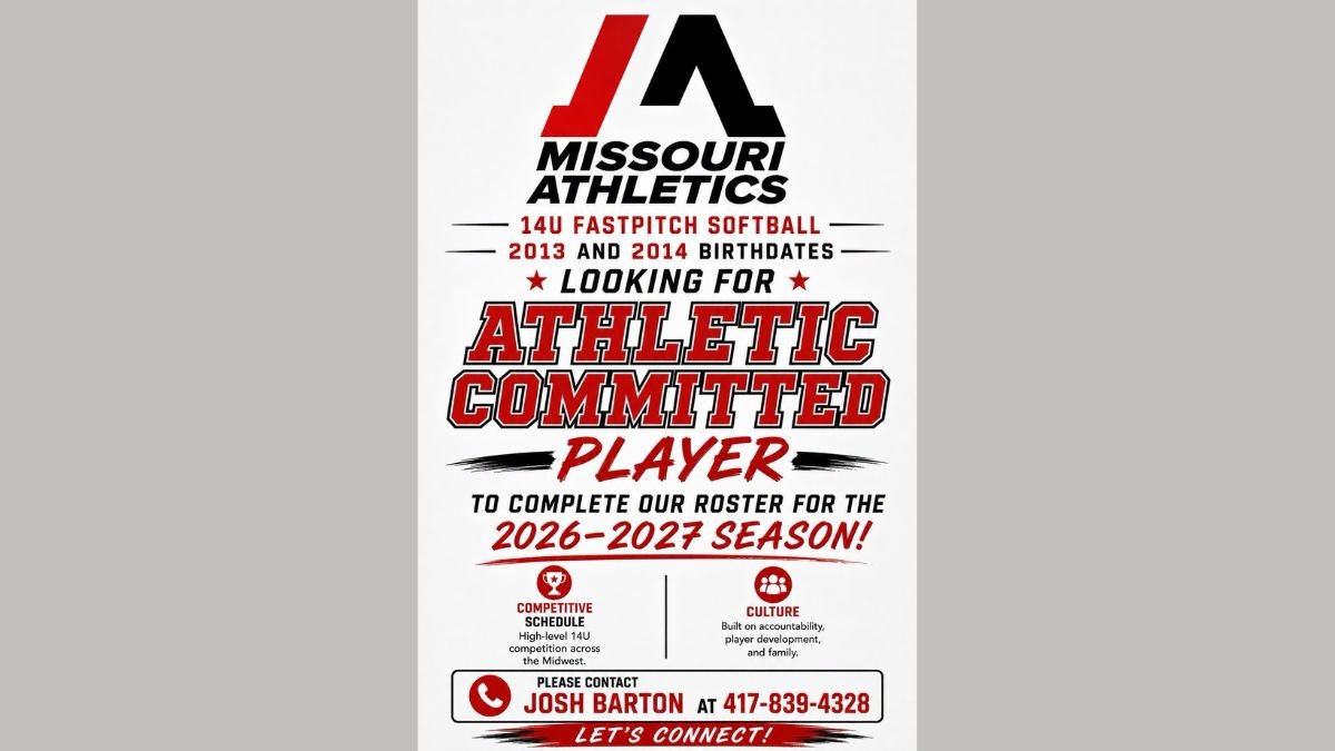14U softball tryouts Missouri
