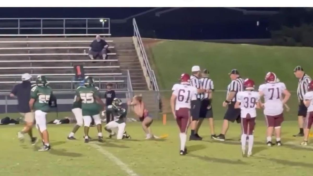 Tennessee middle school football game tackle